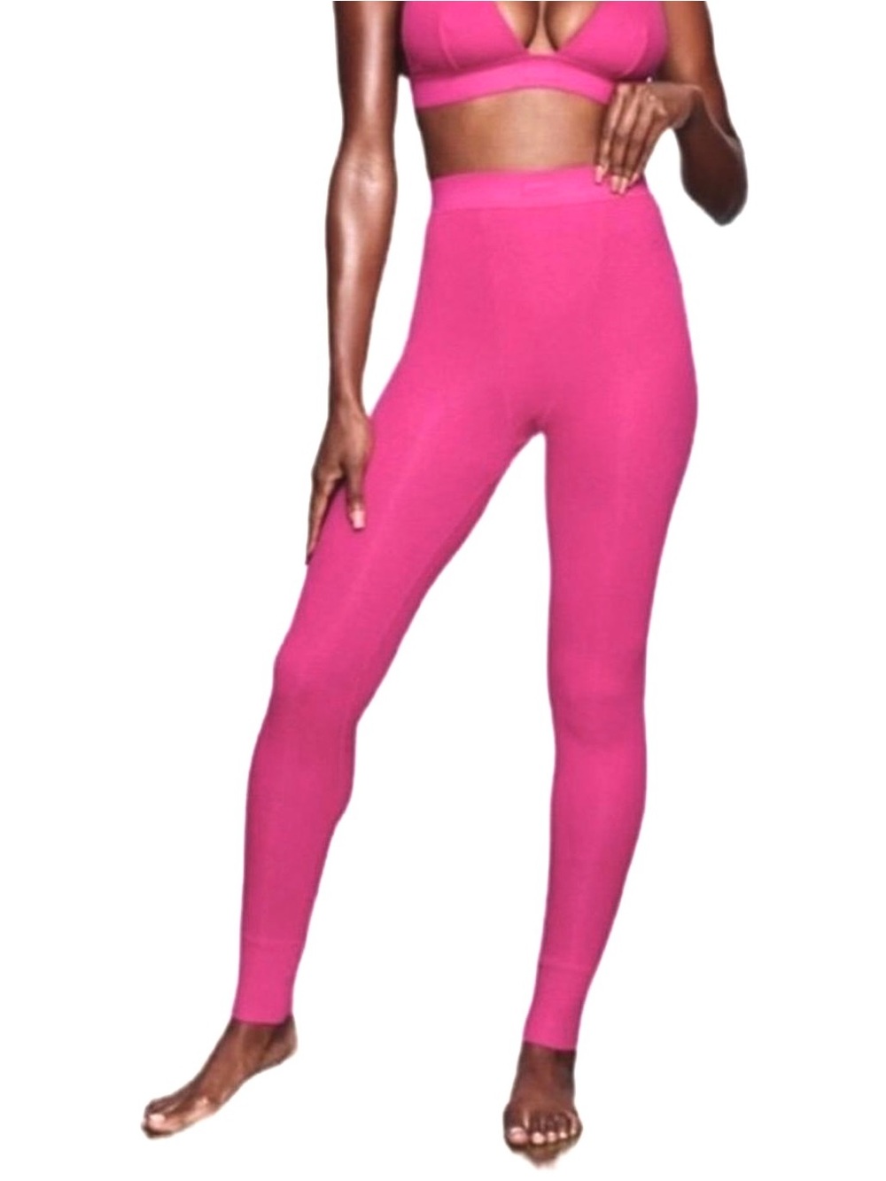 SKIMS Soft Lounge Rib Leggings Pink Small